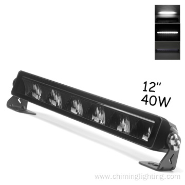 40W Single Row 12Inch 6Pcs Led Lamp Bar Truck Offroad Work Light Bar For Kenworth